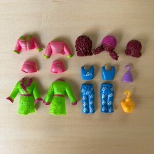 Fashion Polly Pocket Quick Click Magnetic Clothes Lot